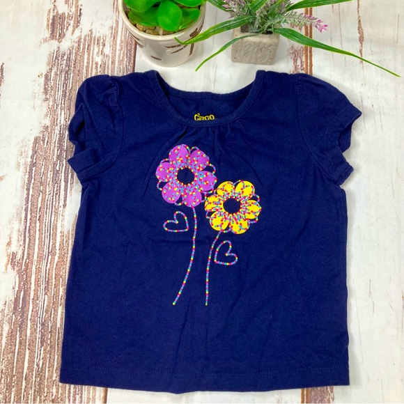 Circo Summer Outfit Neon Graphic Short Sleeve Shirt & Skort Set Sz 18M - Picture 2 of 10